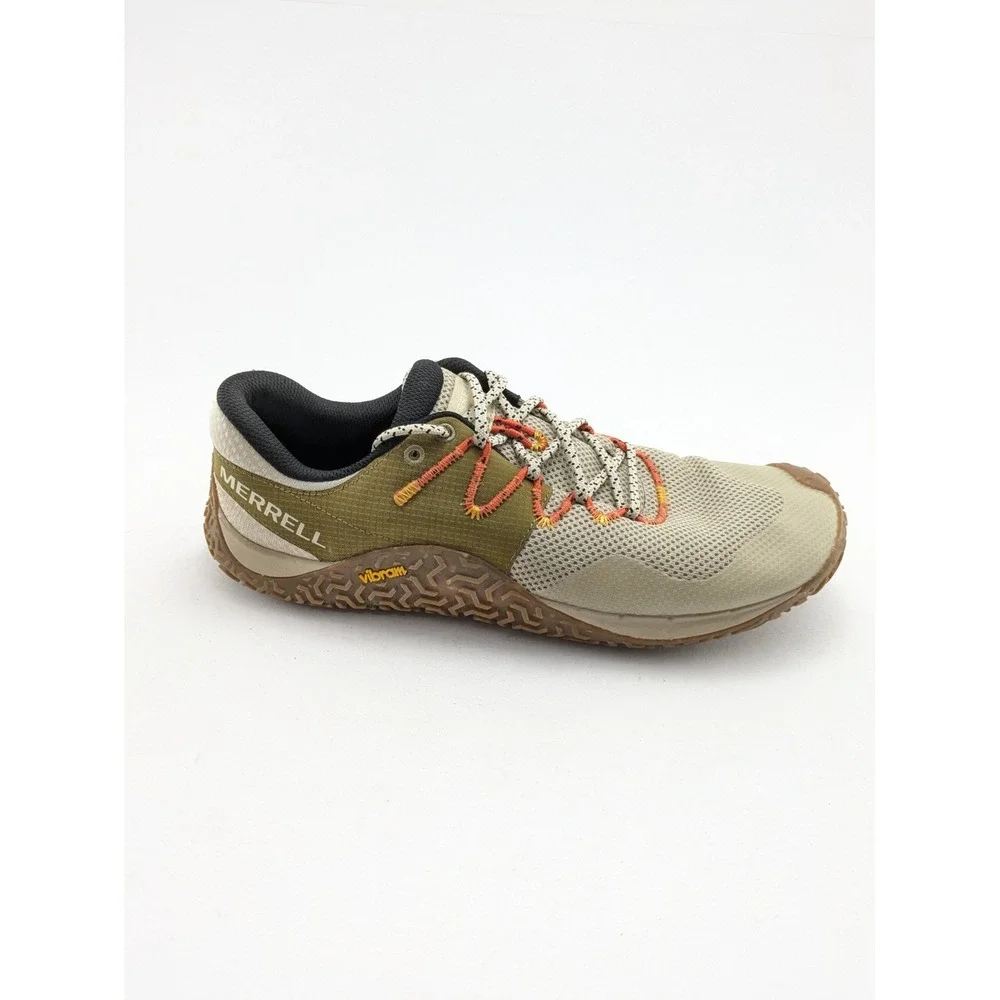 NWOB Mens Merrell Chaussures Trail Glove 7 Beige Vibram Shoes J068139 Size 11